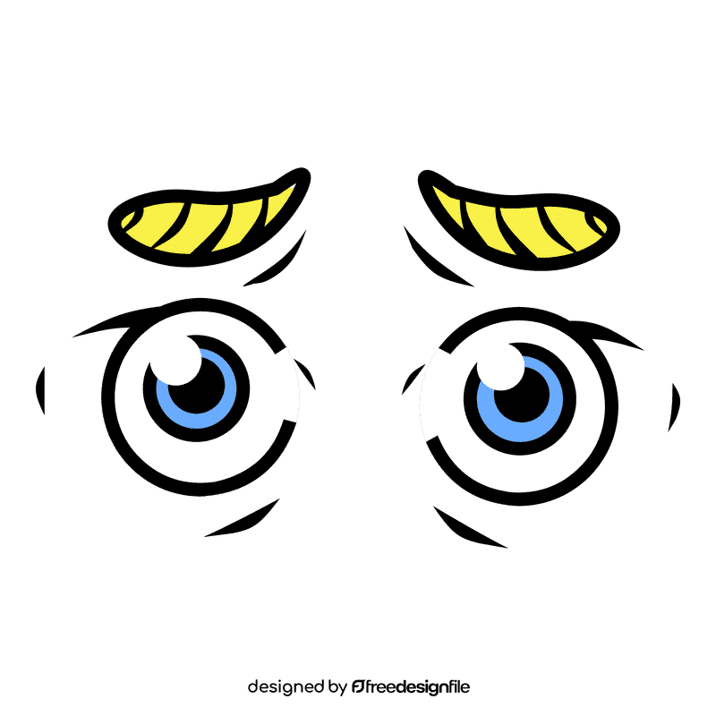 Eyes Cartoon Panic clipart