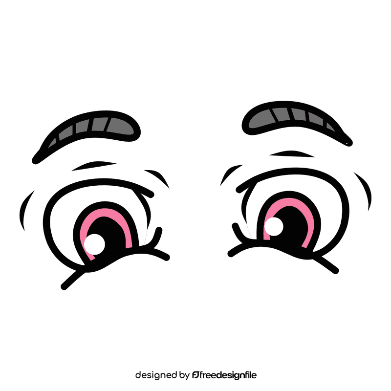 Eyes Cartoon Sad clipart