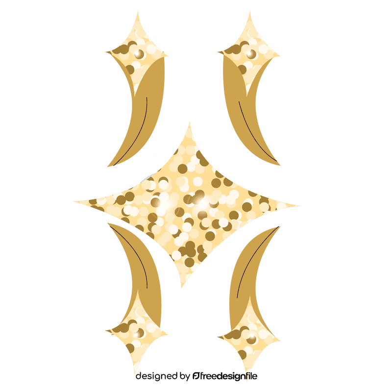 Glitter gold clipart