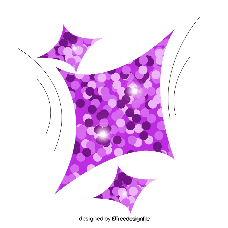 Glitter purple clipart
