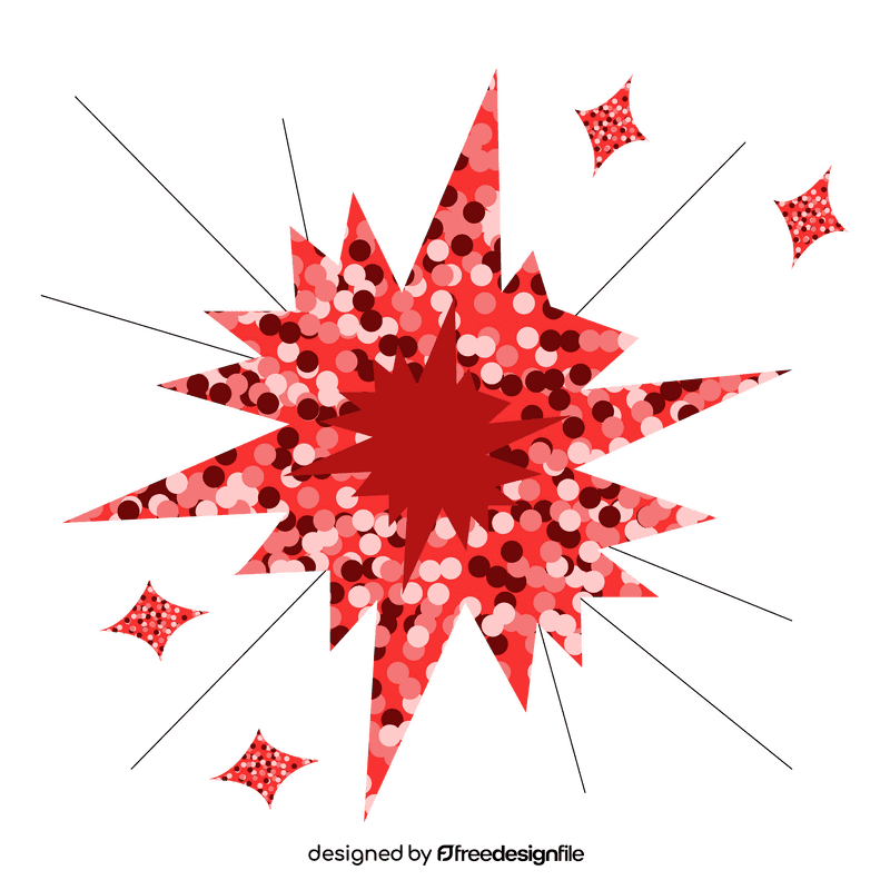 Glitter red clipart