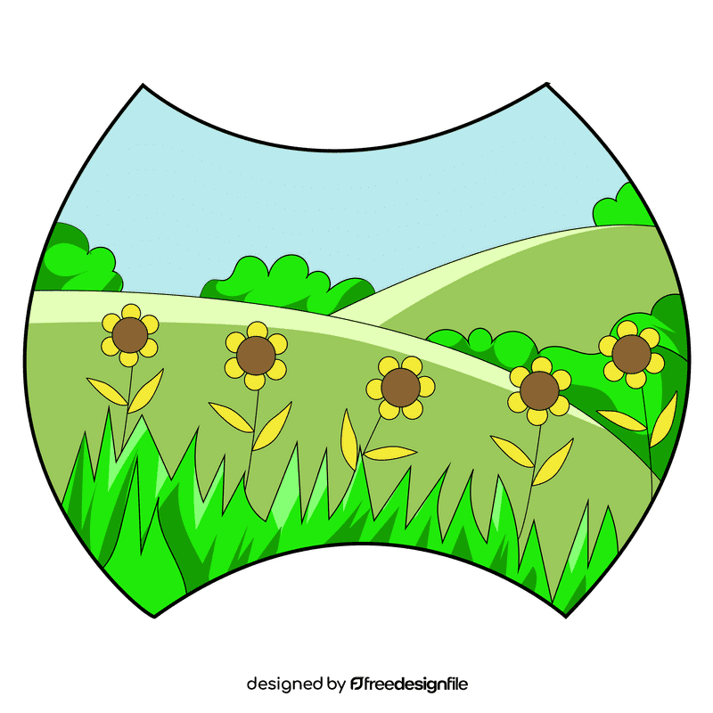 Grassland flower clipart