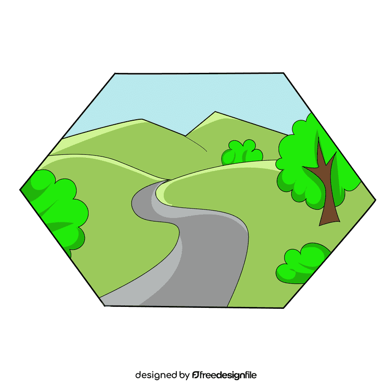 Grassland river clipart