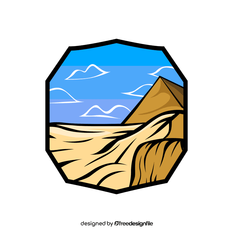 Horizon Desert clipart