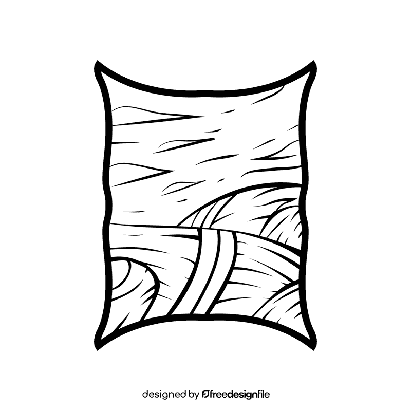 Horizon Roadway black and white clipart