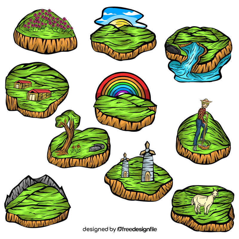 Meadow Set vector