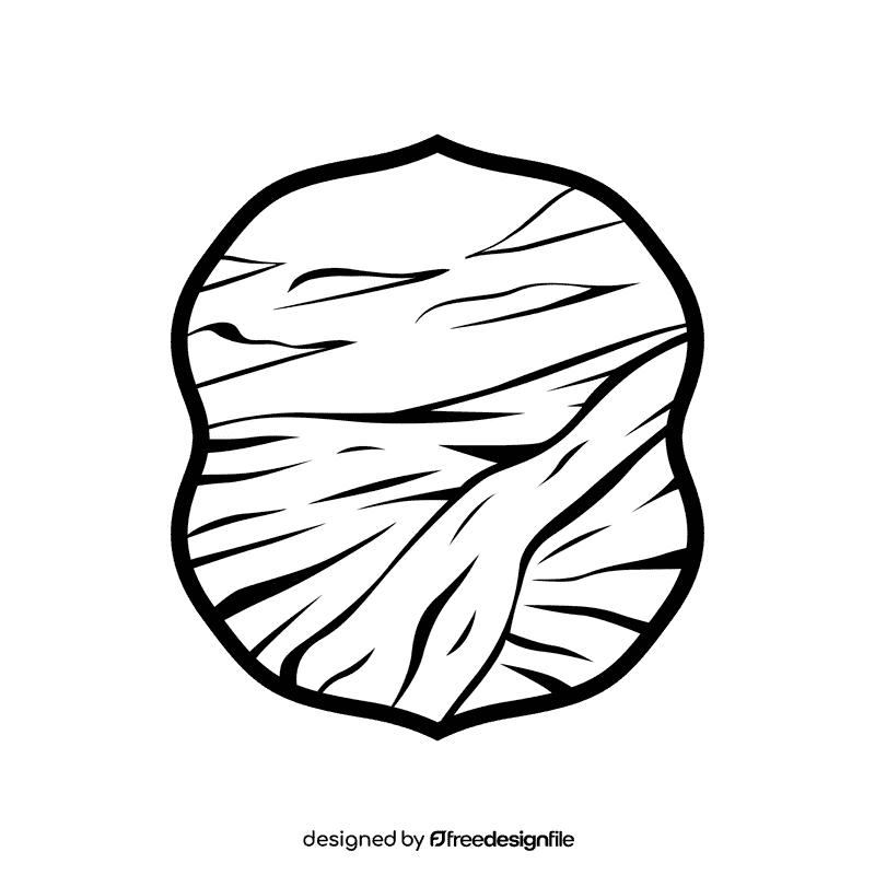 Night sky River black and white clipart