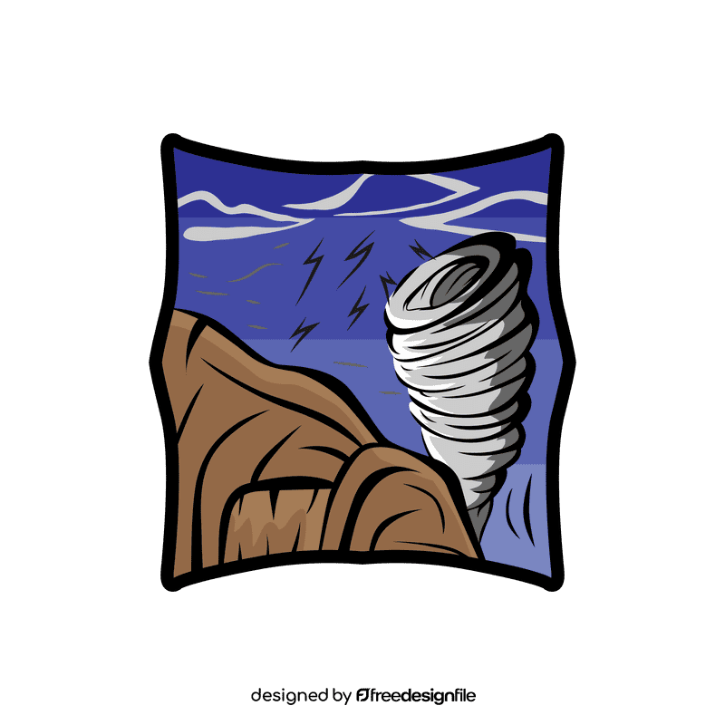 Night sky Storm clipart