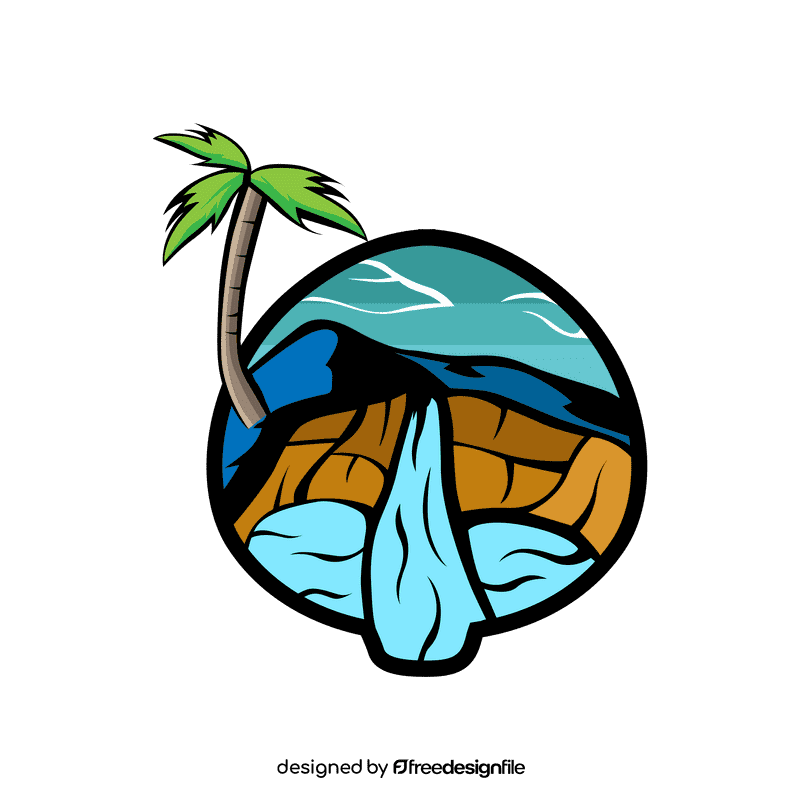 Oasis Waterfall clipart