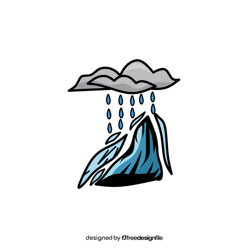 Rain Cloud Avalanche clipart