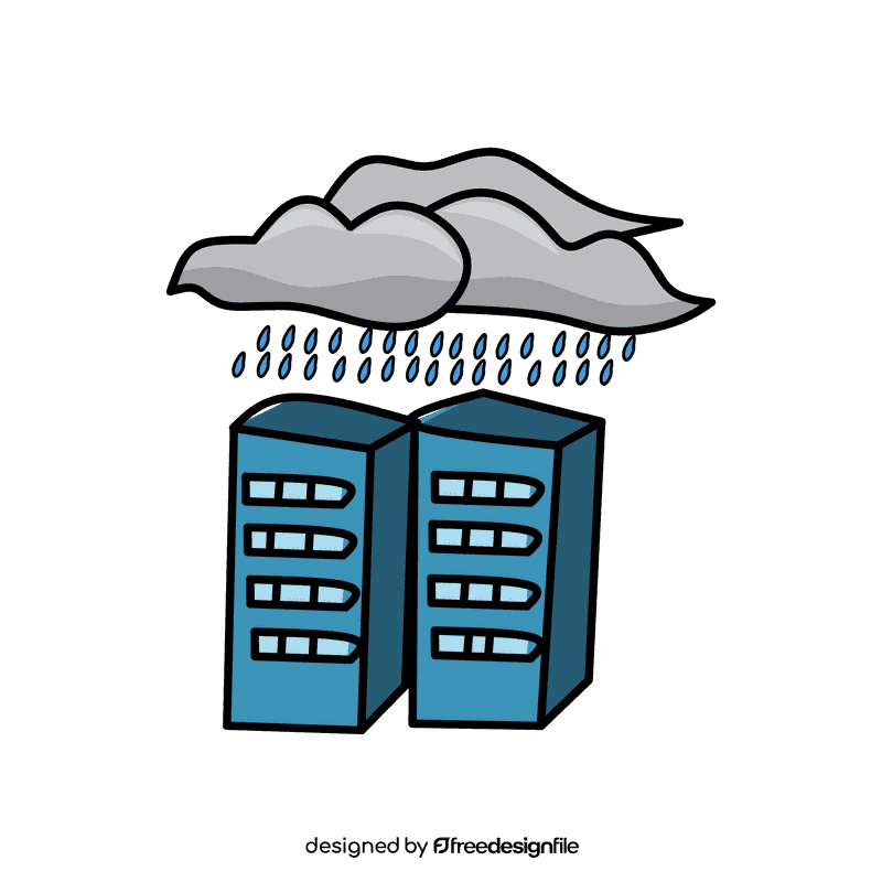 Rain Cloud City clipart