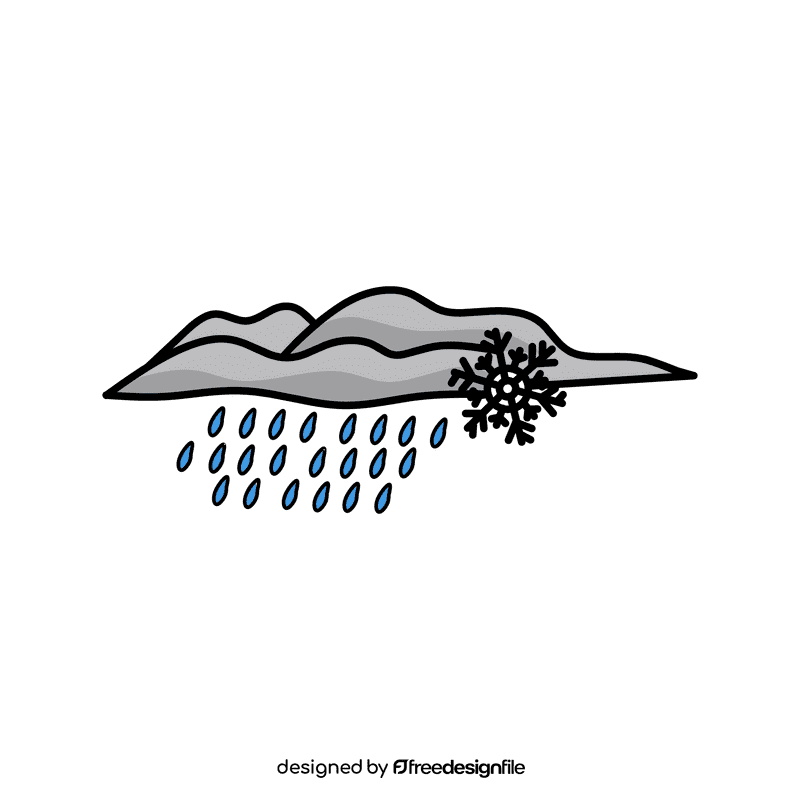 Rain Cloud Cold clipart