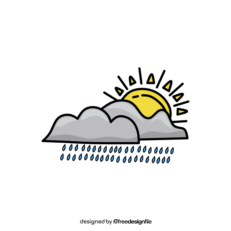 Rain Cloud Drizzle clipart