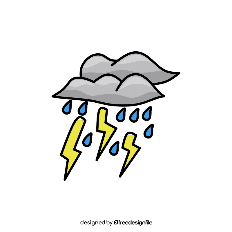 Rain Cloud Storm clipart