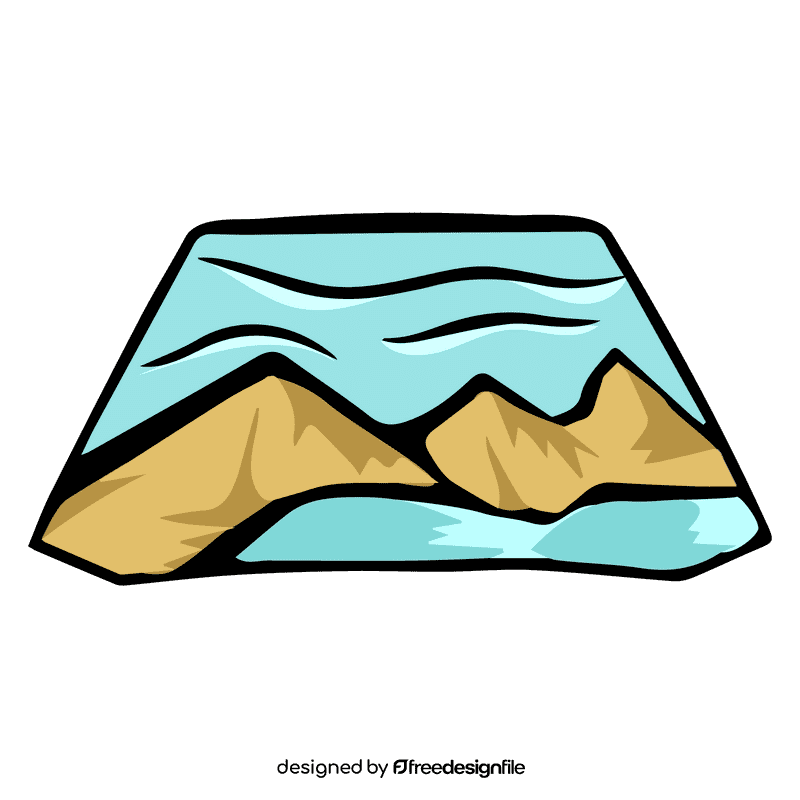 Rocky mountain aurora clipart
