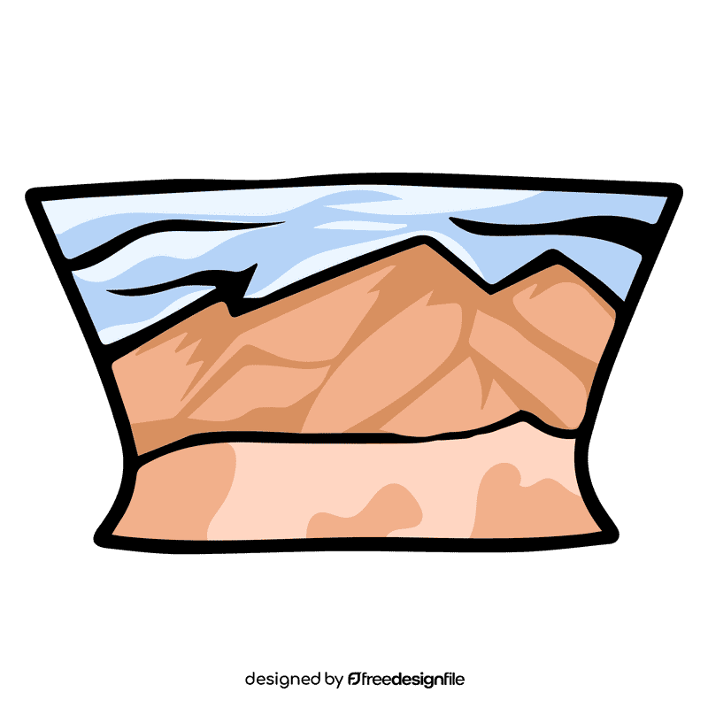Rocky mountain desert clipart