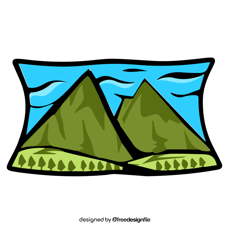 Rocky mountain trees clipart