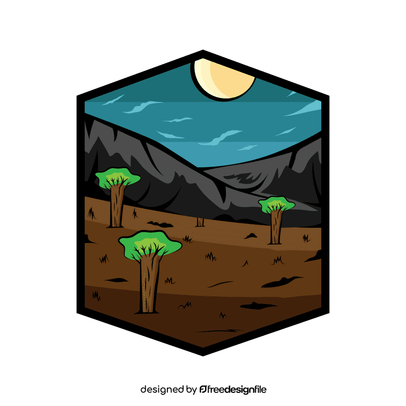 Savana Night clipart