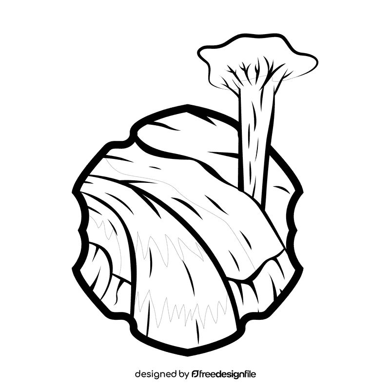 Savana Road black and white clipart