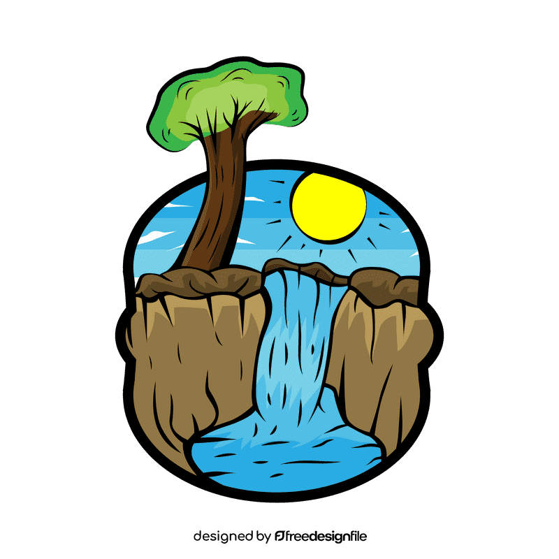 Savana Waterfall clipart