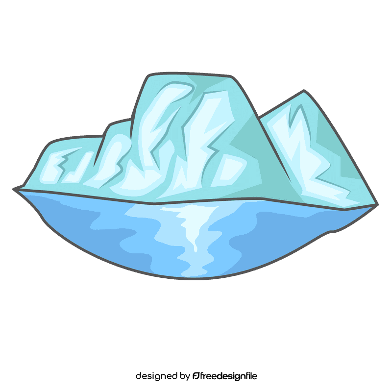 Snowy Mountain Sea clipart