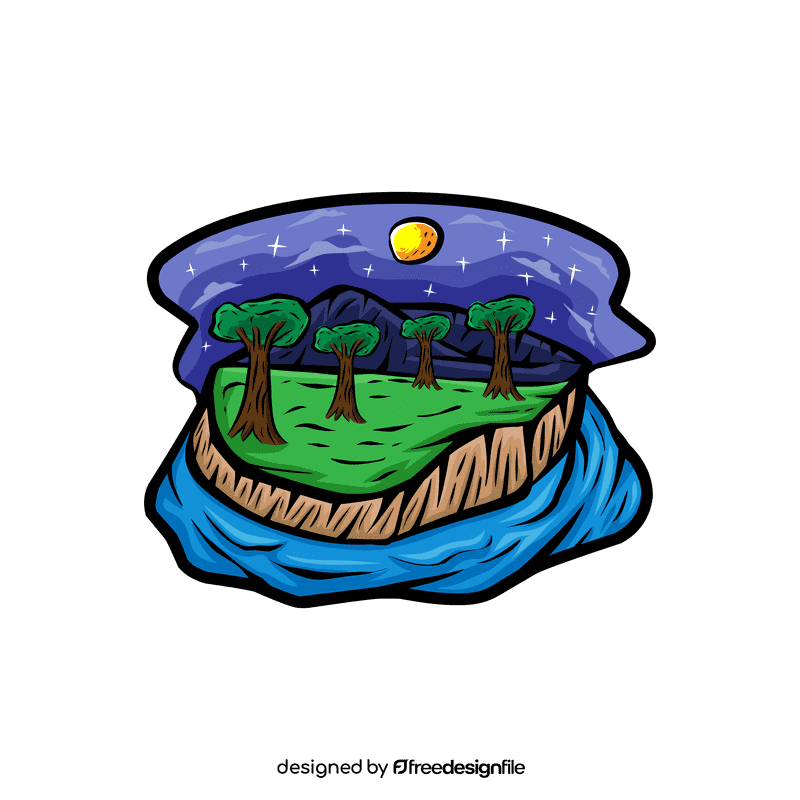 Starry Night Savanna clipart