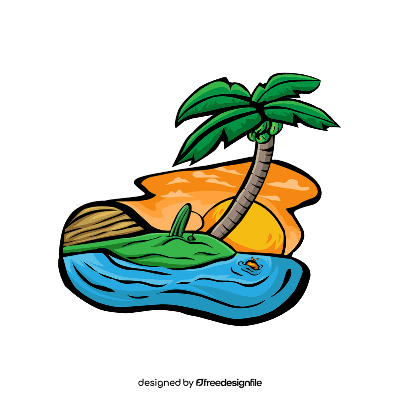 Sunset Beach clipart