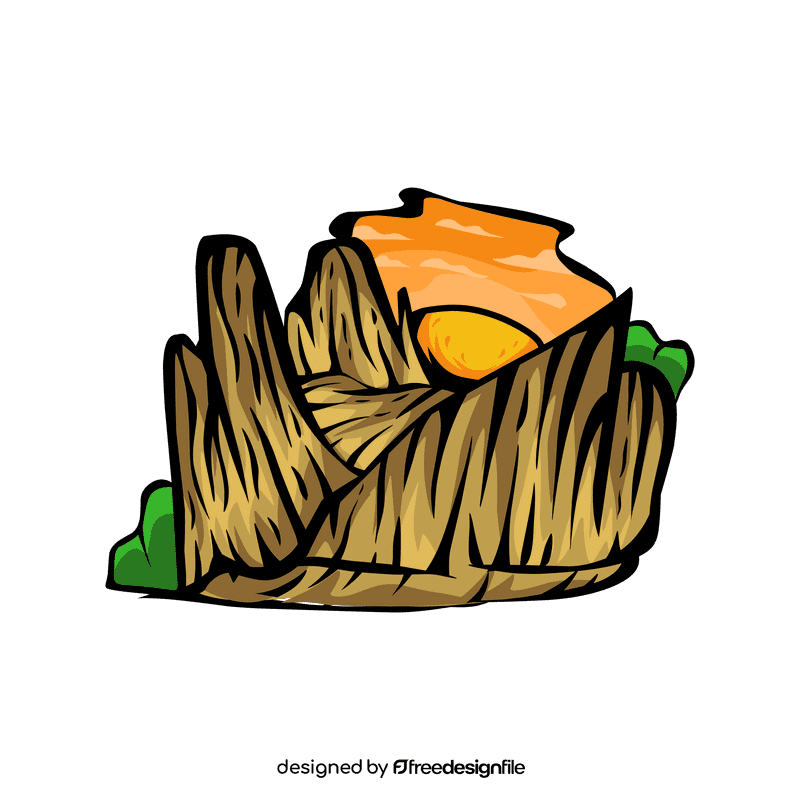 Sunset Cliff Hills clipart
