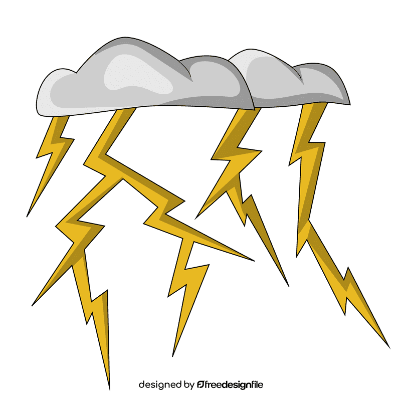 Thunder stroms big strom clipart