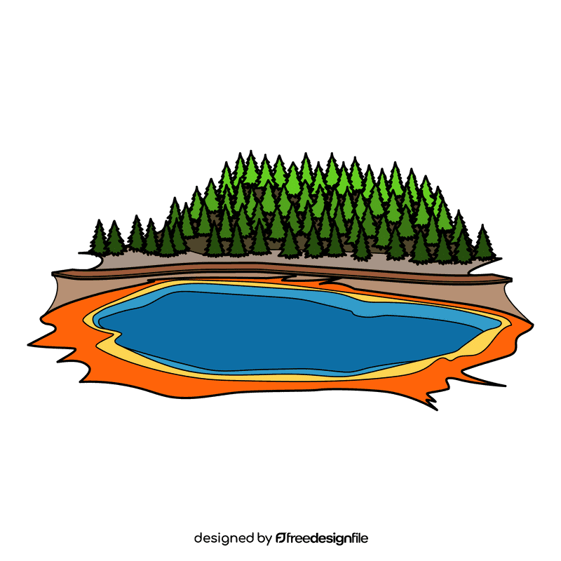Yellowstone Grand Prismatic clipart