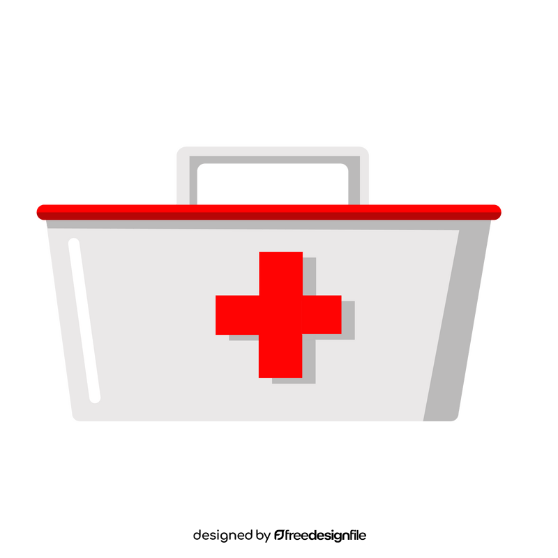 First aid kit box clipart