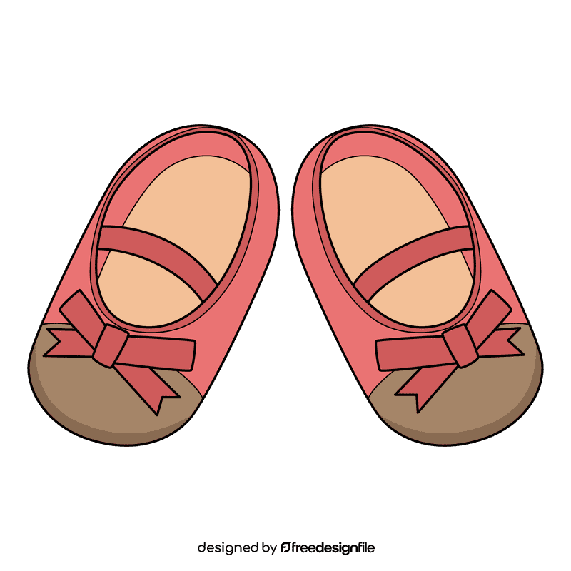 Ballet Shoes Baby Shoes clipart