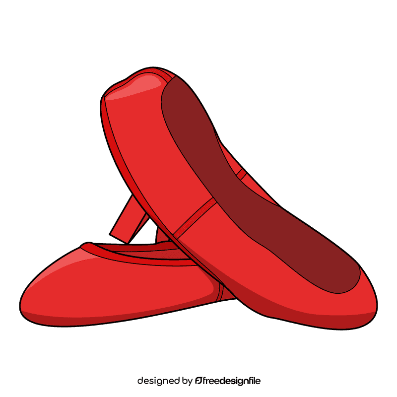 Ballet Shoes Full Sole clipart