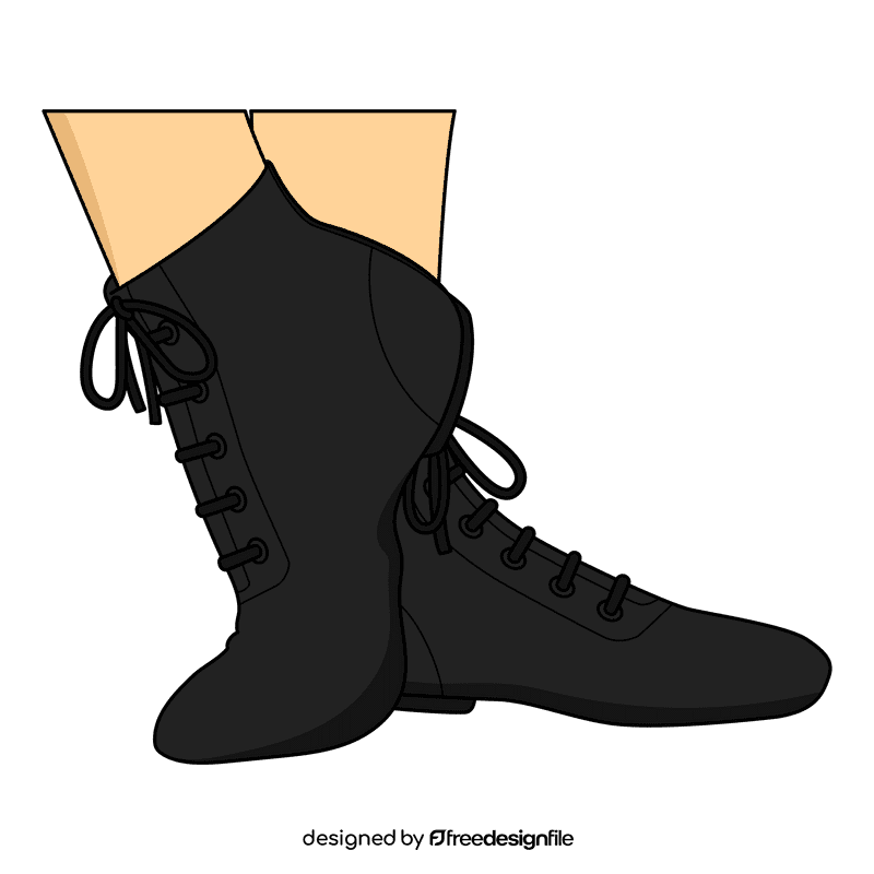 Ballet Shoes High Top clipart