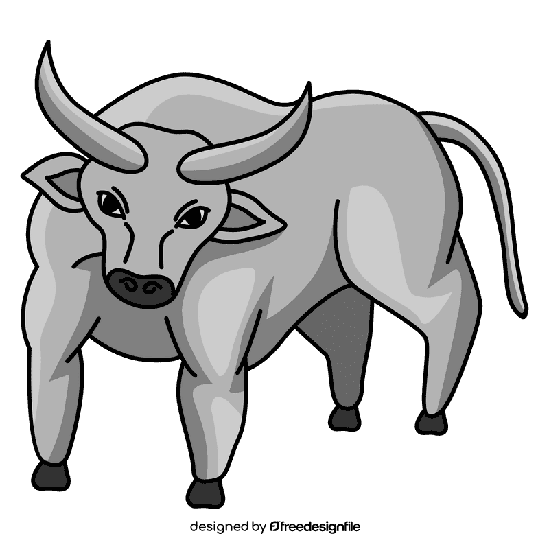 Bull muscled clipart