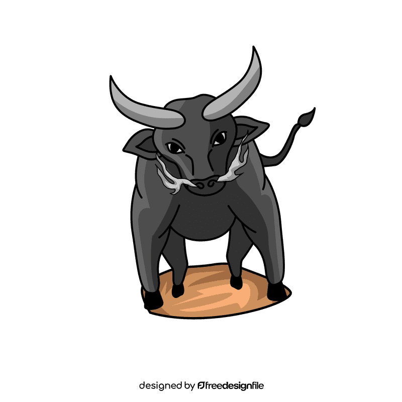 Bull Angry clipart