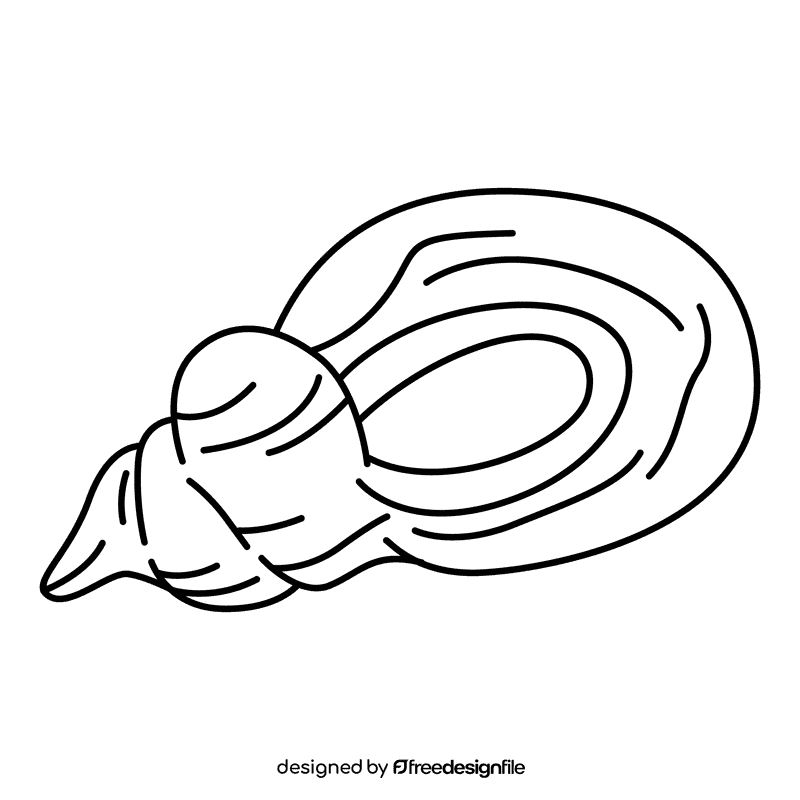 Calm dog head triton black and white clipart