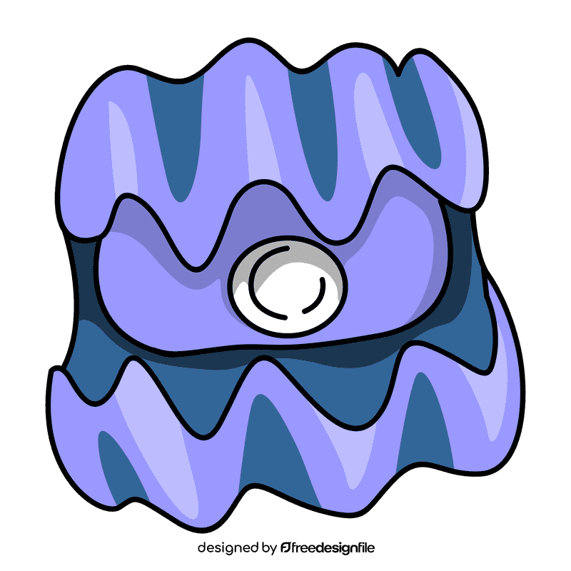 Clam giant clam pearl clipart