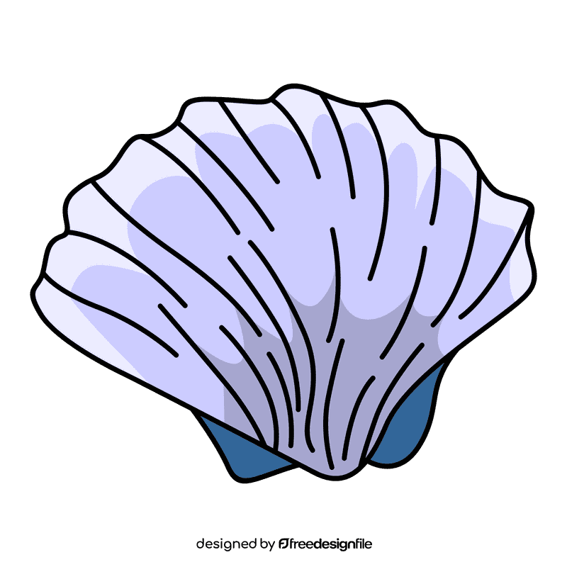 Clam great scallop clipart