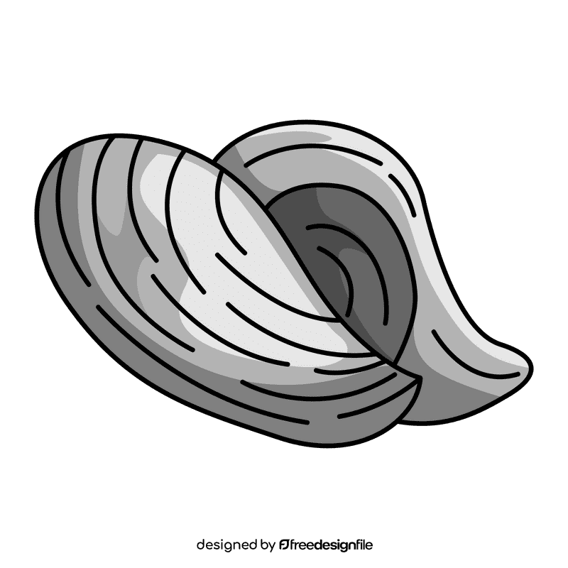 Clam horse mussels clipart