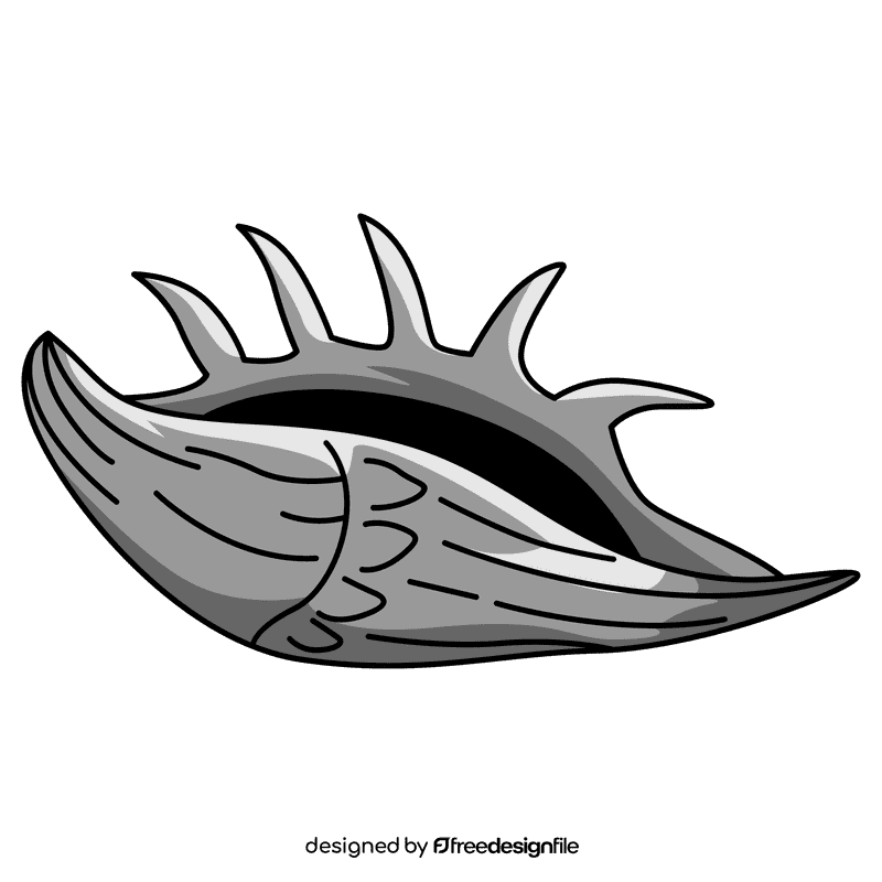 Clam murex trapa clipart