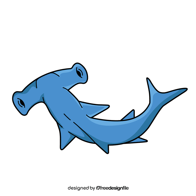 Hammerhead shark clipart