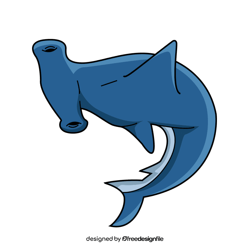 Hammerhead shark clipart