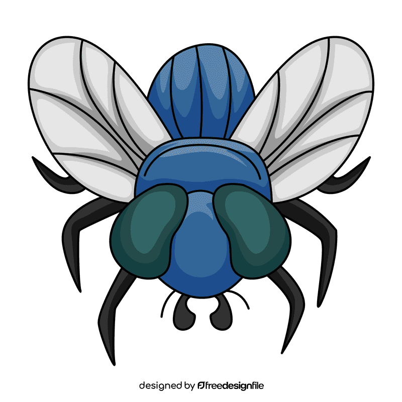 Housefly bluebottle clipart