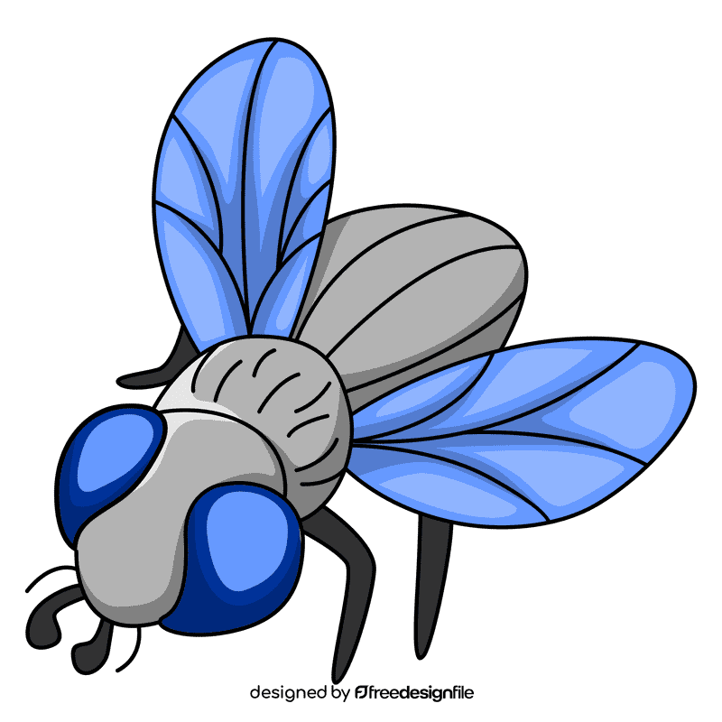 Housefly pearching clipart