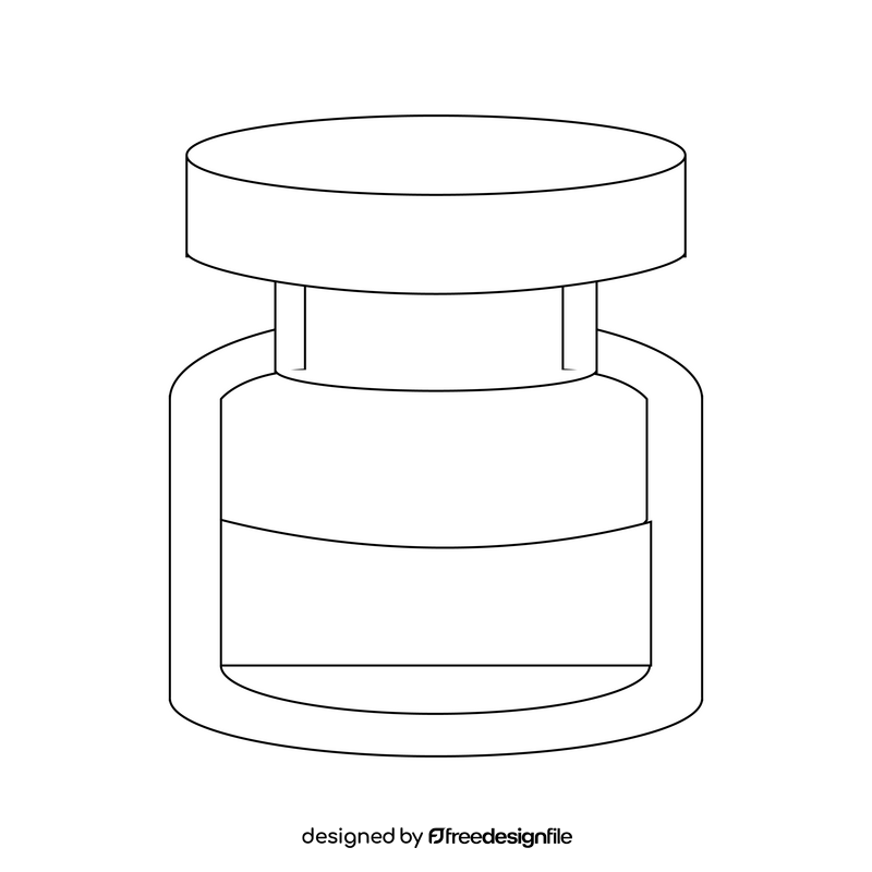 Ink drawing black and white clipart