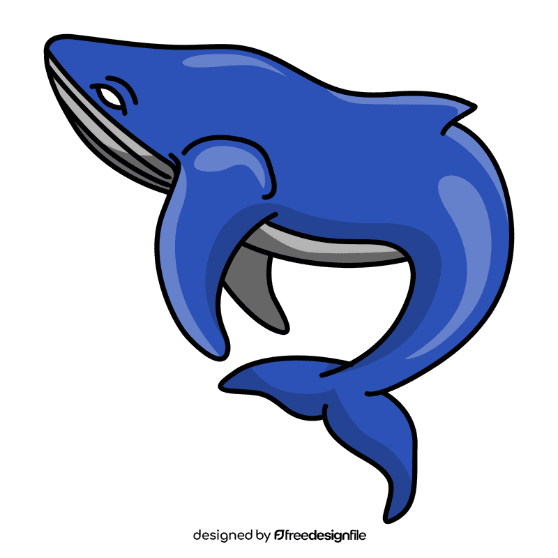 Humpback whale turn clipart