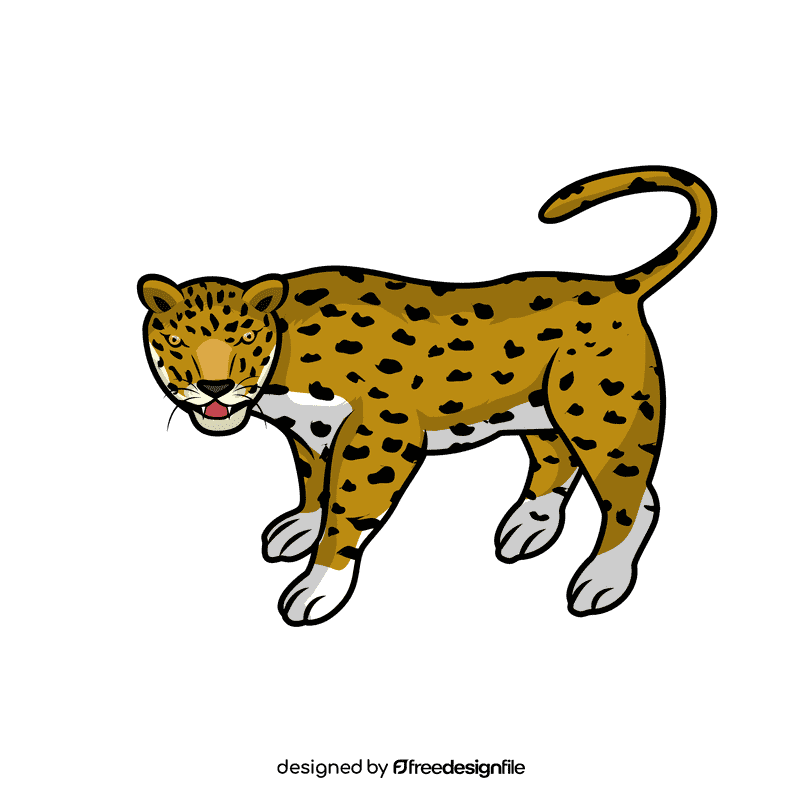 Leopard Move clipart