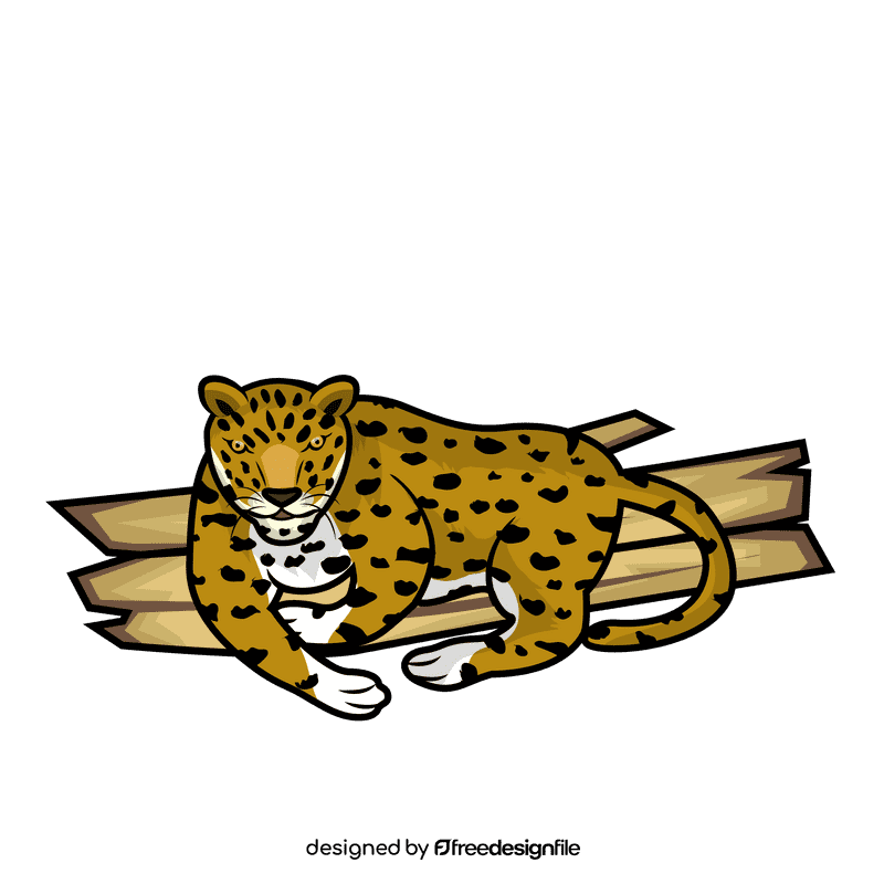 Leopard Rest clipart