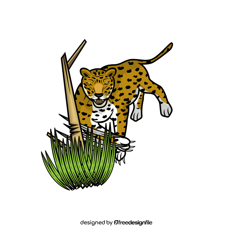 Leopard Strike clipart